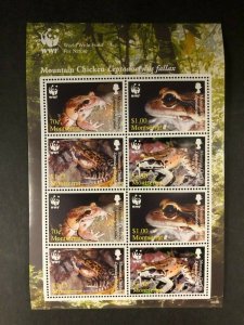 Montserrat - 2006 WWF Mountain Chicken Frogs - Sheet of 8 - MNH