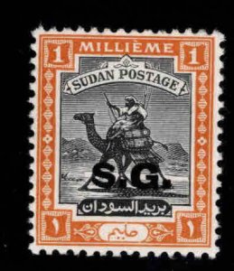 SUDAN Scott o10 MH* Camel mail Official S.G. surcharge