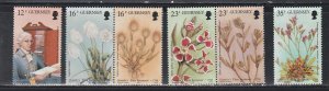 Guernsey # 394-399, Flora,  Mint NH 1/2 Cat.