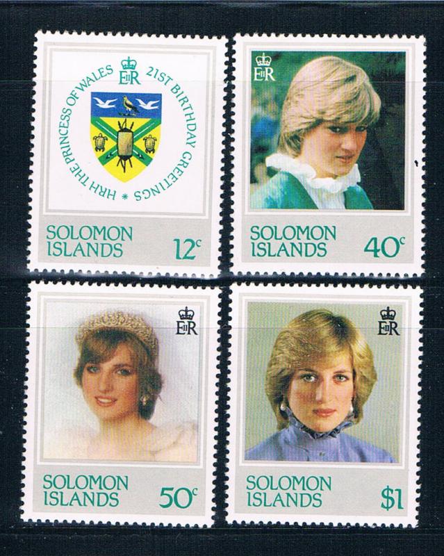 Solomon Islands 471-74 MNH set Princess Diana Issue 1982 (S0996)