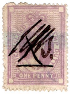 (I.B) Australia - Queensland Revenue : Stamp Duty 1d (Burele band)