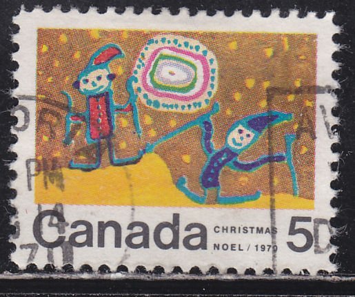 Canada 522 Children Skiing 5¢ 1970