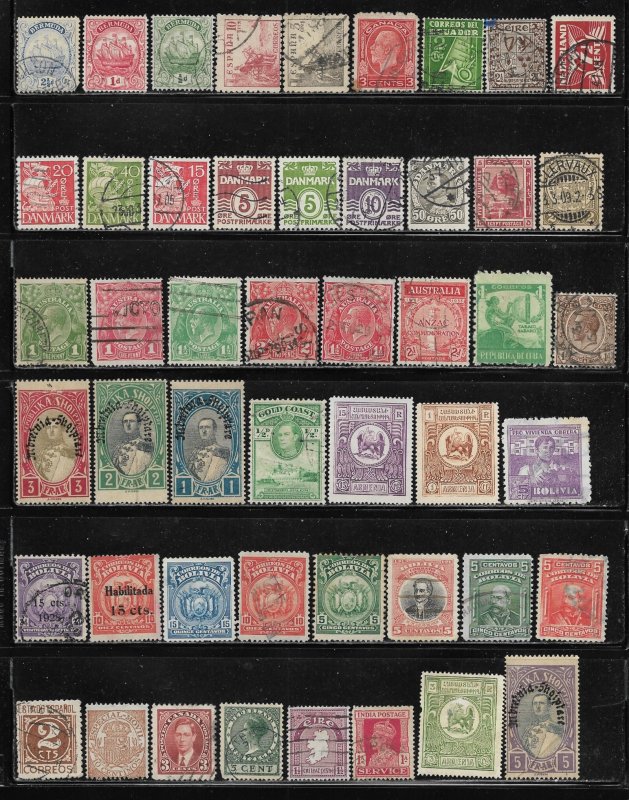 Classic Old Worldwide Packet Mix of 49 all different World Stamp Collection used