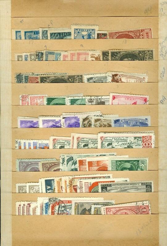 EDW1949SELL : RUSSIA Mint & Used collection of singles & Complete sets Cat $750+