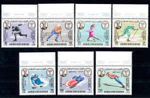 [63183] Aden Kathiri State of Seiyun 1967 Olympic games Grenoble skating  MNH