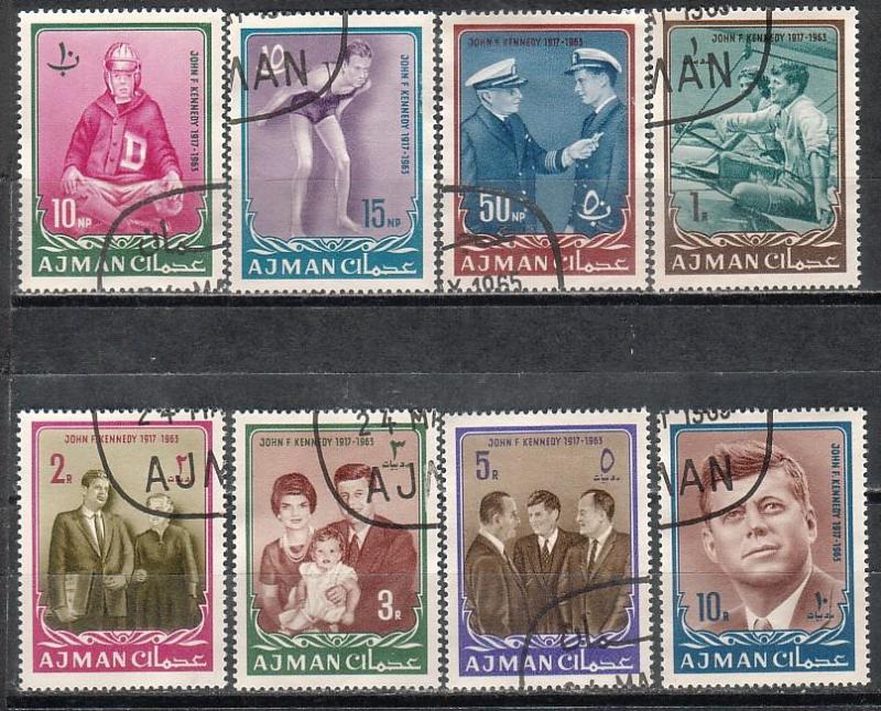 Ajman #19-26 - President Kennedy. CTO. VF 