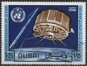 Dubai 123 (used cto) 1.25r World Meteorological Day (1970)