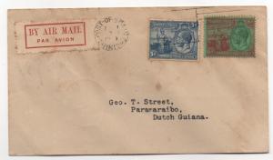 LINDBERGH Cover FAM 6 Port of Spain Trinidad & Tobago F6-23 #64 Scarce