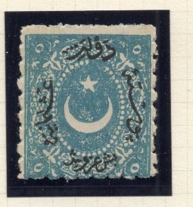 Turkey 1871-72 Perf 5-11.5 Fine Mint Hinged 5P. Flaw Below Crescent 319689