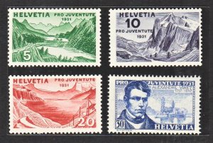 Switzerland 1931 SEMI-POSTAL Stamps (4v Cpt) MNH CV$16