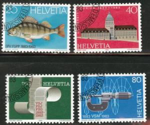 Switzerland Scott 733-736 MNH** 1982  precancel set