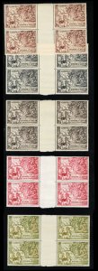 Laos #27-29, C20-21 Cat$256+, 1956 2500th Anniversary of the Birth of Buddha,...