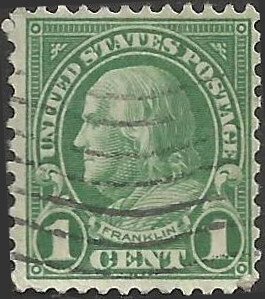 # 632 Used Green Ben Franklin