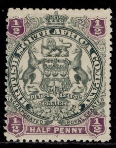 RHODESIA QV SG66, ½d grey-black & purple, M MINT.