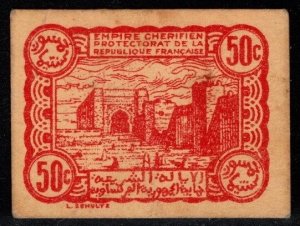 Scarce 1944 WWII Cherifian Empire (Morocco) Cinquante Centimes (50c) Scrip