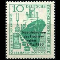 DDR 1960 - Scott# 500 Seaport Rostock Set of 1 NH