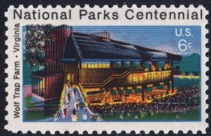 SC#1452 6¢ National Parks Centennial: Wolf Trap Farm (1972) MNH