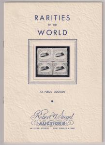 FIRST Rarities of the World Auction Siegel #267 incl C3a blk