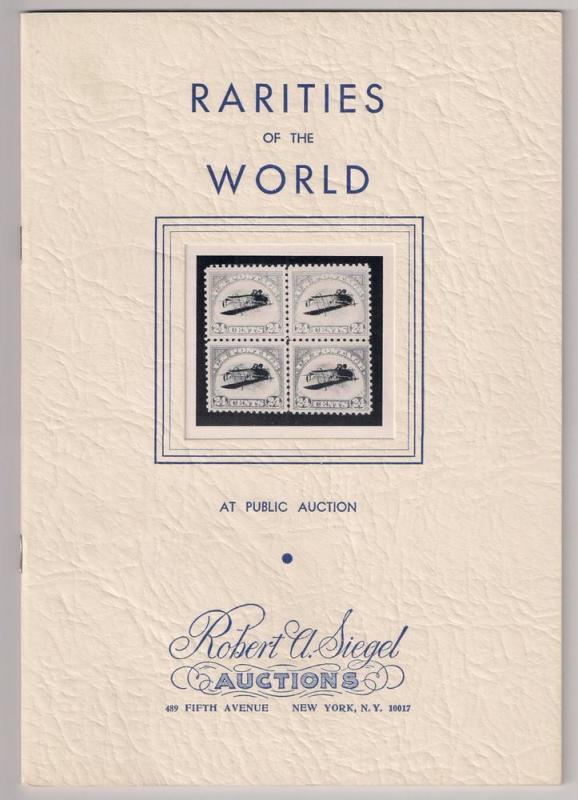 FIRST Rarities of the World Auction Siegel #267 incl C3a blk