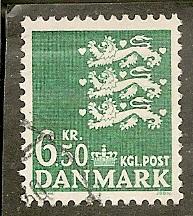 Denmark       Scott 805   Arms      Used