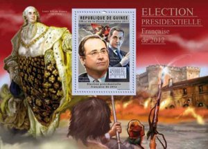 Guinea - French President 2012 - Souvenir Sheet - 7B-1697