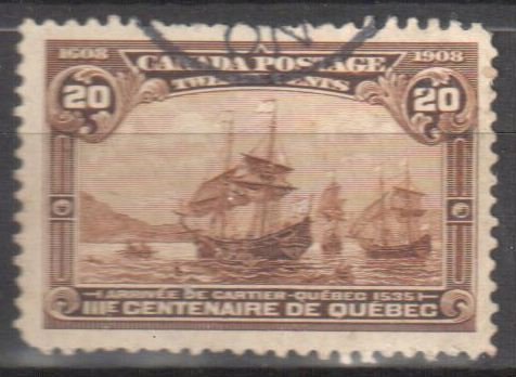 Canada #103 VF Used with CDS Cancel C$300.00 ++