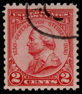 U.S. Scott #689: 1930 2¢ General von Steuben, Used, VF