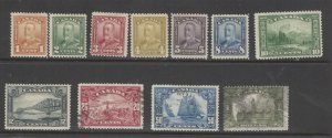 Canada Scott 149-159 MH (157-9 used)