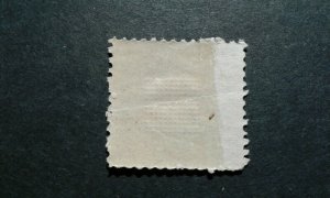 US #113 mint hinged (part gum) crease e206 10216