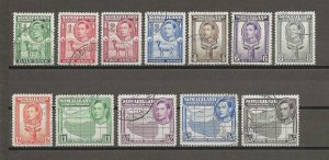 SOMALILAND 1938 SG 93/104 USED Cat £475