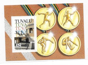 Tuvalu 1992 Summer Olympics Barcelona S/S Sc 616 MNH C2
