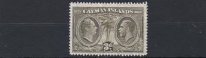 CAYMAN ISLANDS  1932   S G  90   3D  OLIVE GREEN    MH 