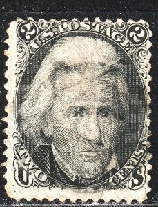 #73 US 2 CENT BLACK JACKSON-USED-N/G-FINE