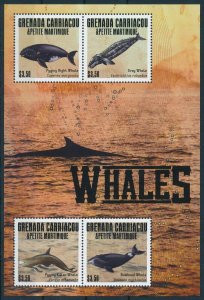[109135] Carriacou & Petite Martinique 2013 Marine life whales Mini sheet MNH