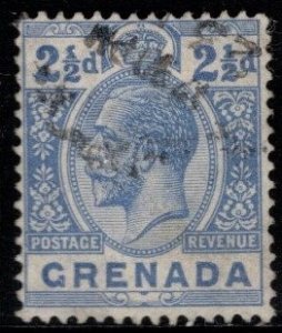 1921 Grenada Scott#- 97 2 1/2 Pence King George V Used