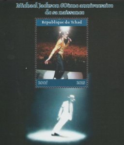 CHAD - 2018 - Michael Jackson - Perf Souv Sheet #1 - MNH - Private Issue