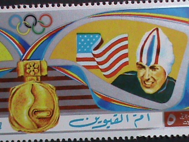 UMM-AL-QIWAIN STAMP:1972 WINTER OLYMPIC GAMES SAPPORO'72-CTO-STAMP VERY FINE