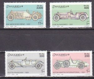 Somalia, Mi cat. 758-761. Historical Cars issue. ^