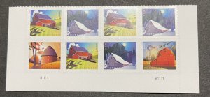 US 2021 Barns plt blk of 8 #5546-49 Mint