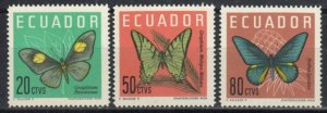 Ecuador Stamp 711-713  - Butterflies