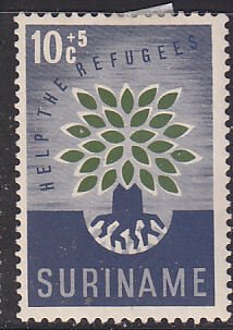 Suriname B74 Uprooted Oak Emblem of WRY 1960