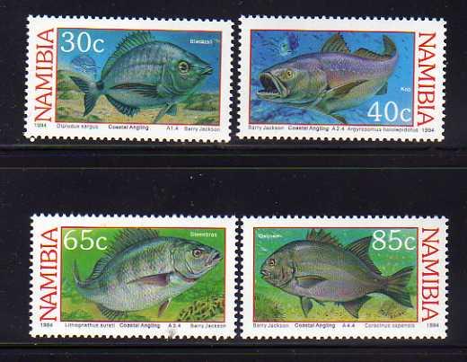 Namibia 755-758 Set MNH Fish