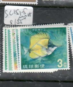 RYUKYU ISLANDS  SC 151-155         MNH PP1026H