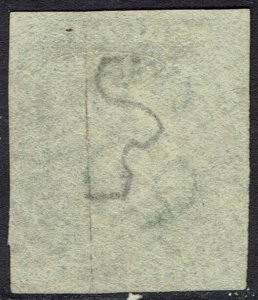 NEW SOUTH WALES 1856 QV DIADEM 3D IMPERF USED