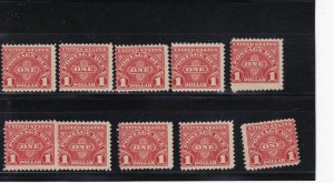 KAPPYSSTAMPS VIRUS SALE 19293  SCOTT USA  J78  POSTAGE DUE MINT NH LOT OF 10