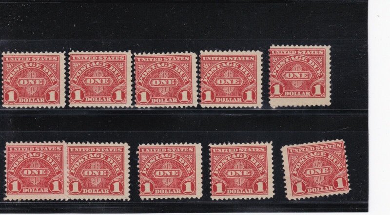 KAPPYSSTAMPS 19293  SCOTT USA  J78  POSTAGE DUE MINT NH LOT OF 10