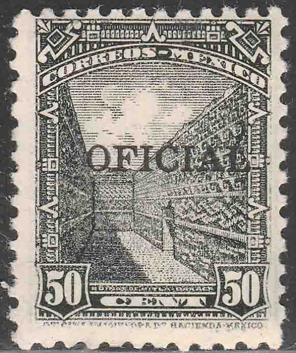 MEXICO O231, 50¢ OFFICIAL. Mint, Never Hinged. F-VF.