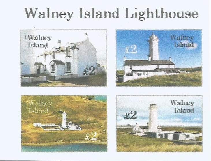 WALNEY ISLAND - Lighthouse - Imperf 4v Sheet - M N H- Private Issue