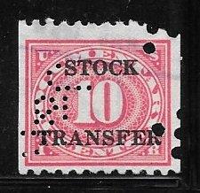 USA RD40, 10c Stock Transfer Revenue, used, AVG