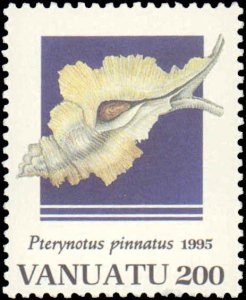 Vanuatu #654-657, Complete Set(4), 1995, Sea Shells, Never Hinged